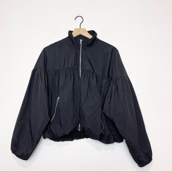 Free People Jackets & Blazers - Free People | Black Balloon Bomber Wind Breaker Style size Small